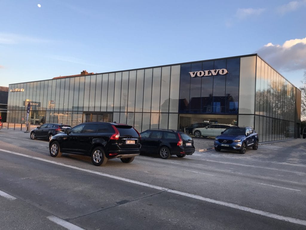 Decoratieve raamfolie Volvo Garage Beveren